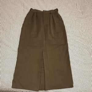 Ralph Lauren Blue Label Brown Midi Skirt